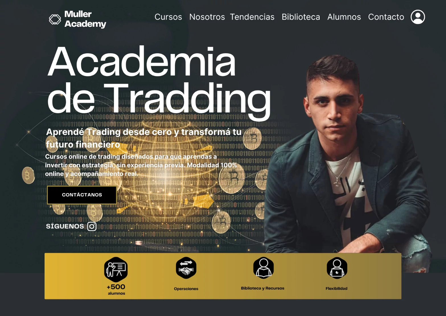 Diseño Academia de trading